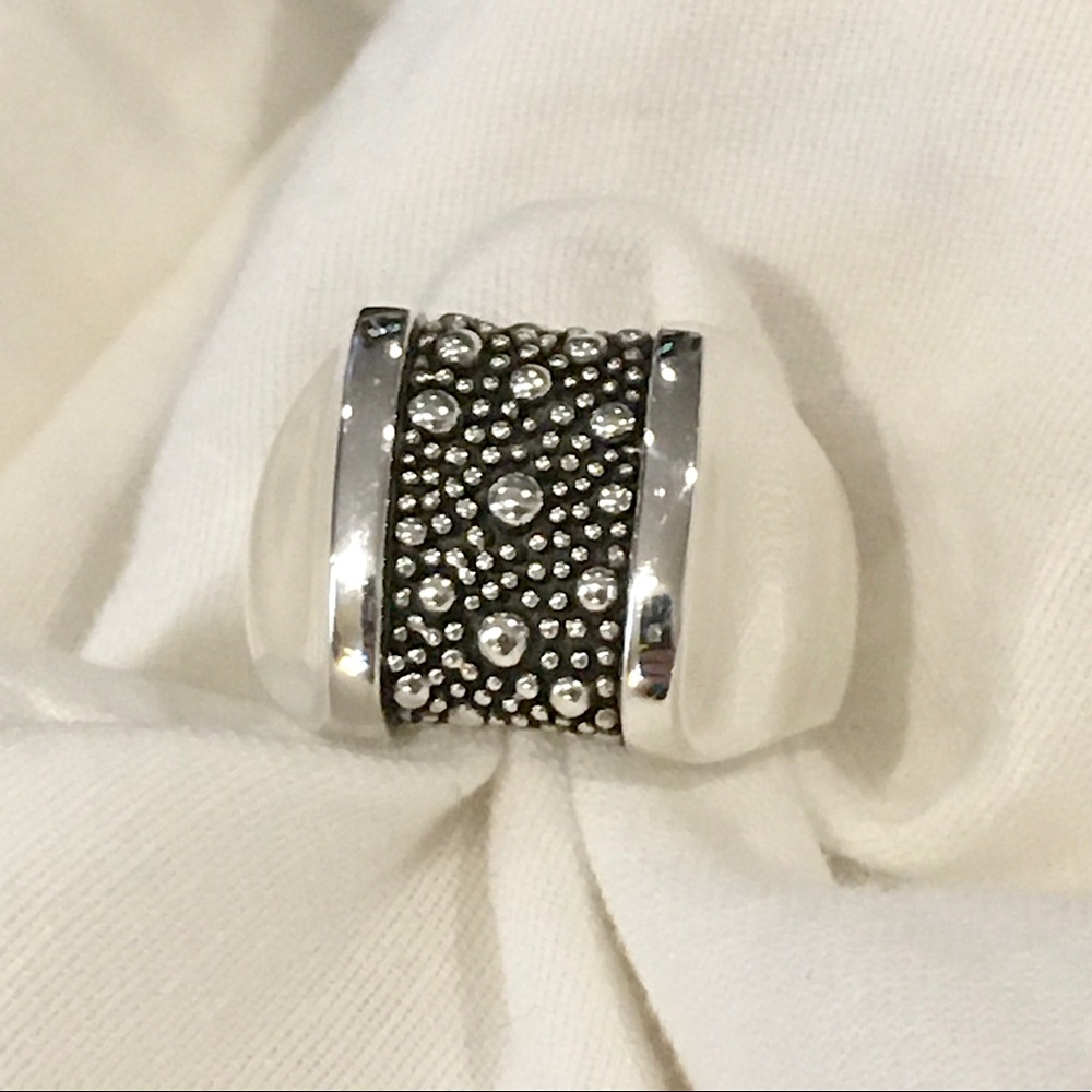 MICHAEL DAWKINS Starry Night Sterling Silver Ring Sz 8 - Picture 7 of 15